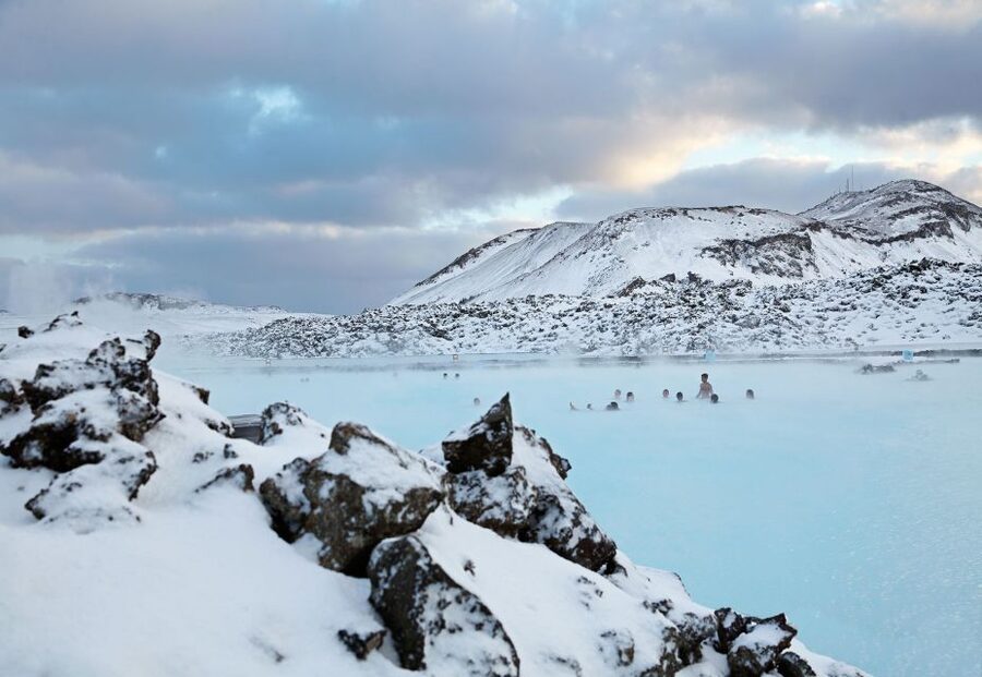 From Reykjavik: ATV Ride and Blue Lagoon Tour with Transfer - Views toward Hafrawater Lake and Reykjavik Peak