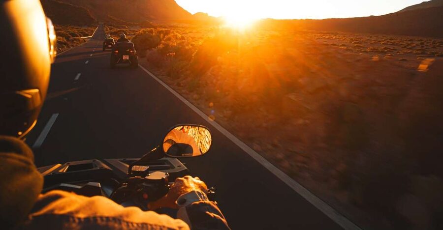 From Santiago del Teide: Sunset Quad Trip to Mount Teide - The climb to 2,000 meters