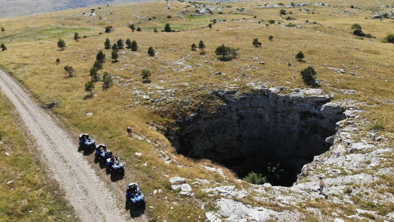 From Split: Dinara Nature Park Quad Adventure with Swimming - River water and the summer swimming stop