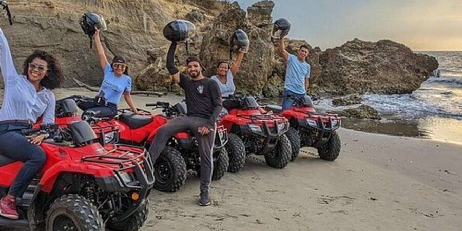From Taghazout : Quad Bike On The Beach & Mountains - The approach toward Taghazout