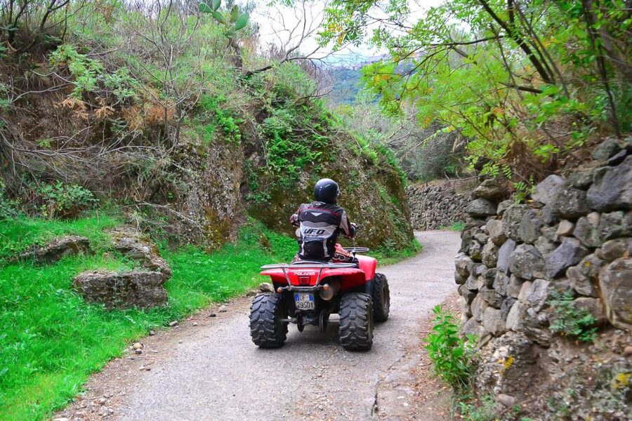 From Taormina: Off-Road ATV Tour Alcantara & Mount Etna - From Alcantara Gorges into Sicily’s wine country