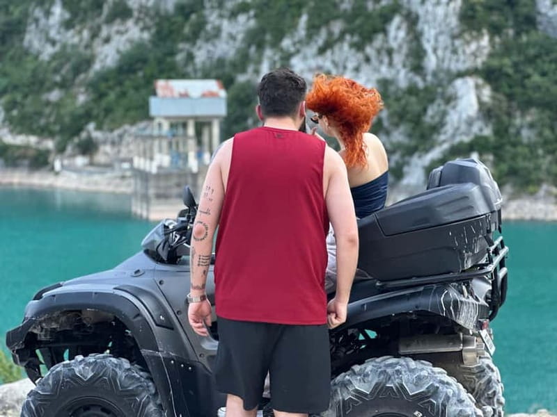 From Tirana: Bovilla Quad Highlights Tour - Bovilla Lake: the first big photo stop