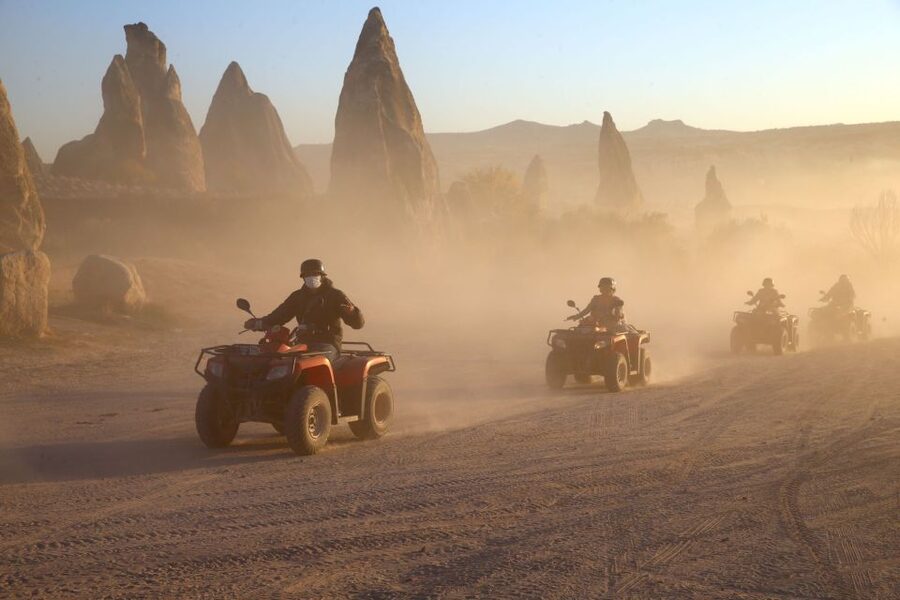From Ürgüp/Göreme: Cappadocia Sunrise or Sunset Quad Tour - Getting comfortable on the ATV