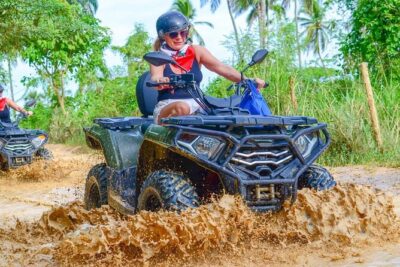 Full-Day Adventure with ATV, Party Boat, Snorkel & Coffee Tasting