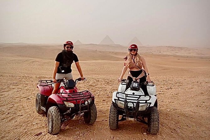 Giza pyramids and quad ATV bike one hour around Sahara desert in Giza - The Sphinx and Valley Temple