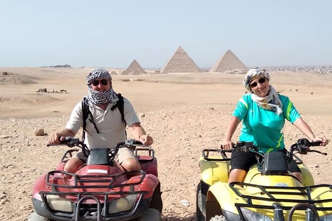 Giza pyramids and quad ATV bike one hour around Sahara desert in Giza - One hour on a quad bike in the Sahara