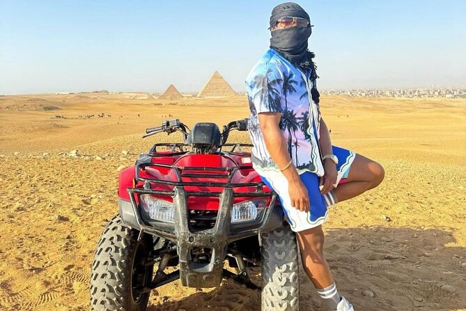 Giza Pyramids, Camel ride, Shopping with ATV Quad bike - Seeing Khufu and Khafre up close