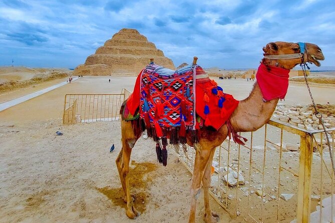 Giza Pyramids,Sphinx,Camel Ride,ATV Bike,Shopping,Dinner cruiseII - Khafre and the view from the Giza Plateau