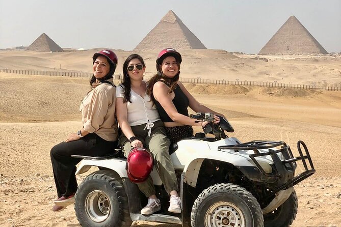 Giza pyramids ,sphinx ,quad bike &camel ride Private Excursion - Panoramic views and the classic pyramid photos