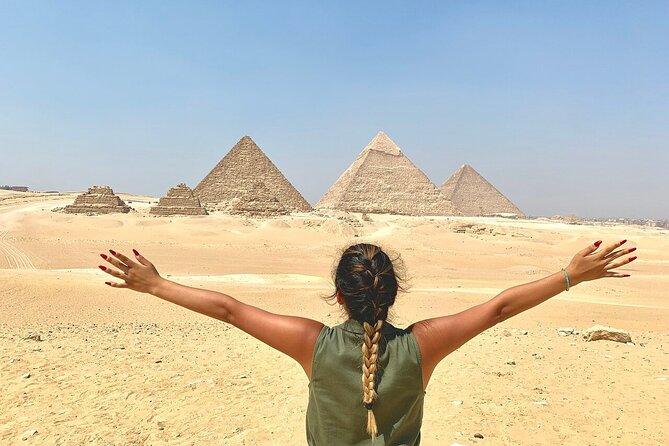Giza Pyramids & The Sphinx with ATV Quads, Shopping and Camels - The plateau viewpoint and the Sphinx