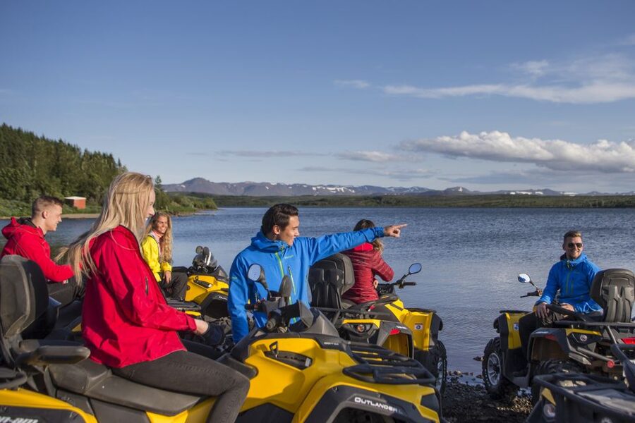 Golden Circle and ATV: Full-Day Combo Tour from Reykjavík - Riding Mount Hafrafell above Reykjavík