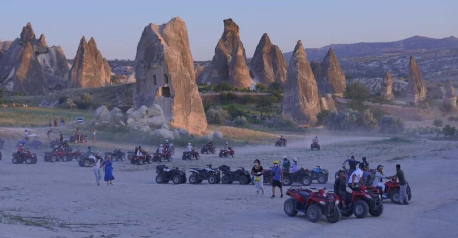 Göreme: Cappadocia Sunset ATV Tour - Riding into Cappadocia from Göreme