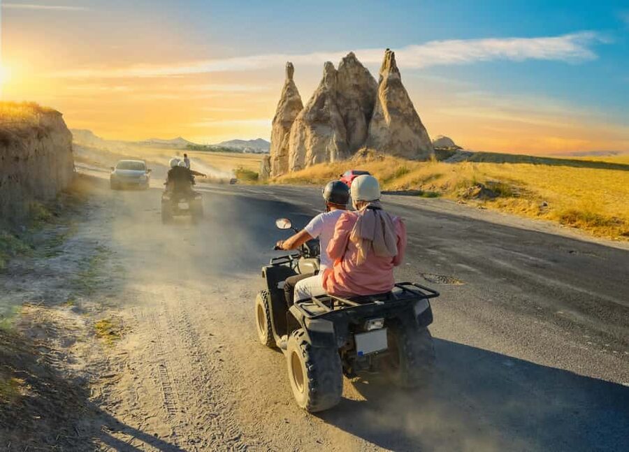 Göreme: Quad Safari through the Sword, Love & Rose Valleys - From hotel pickup to the first throttle