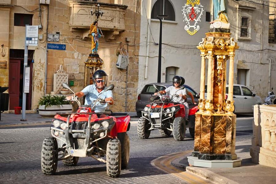 Gozo: Full-Day Quad Tour with Private Round-Trip Boat - Getting comfortable on the quad