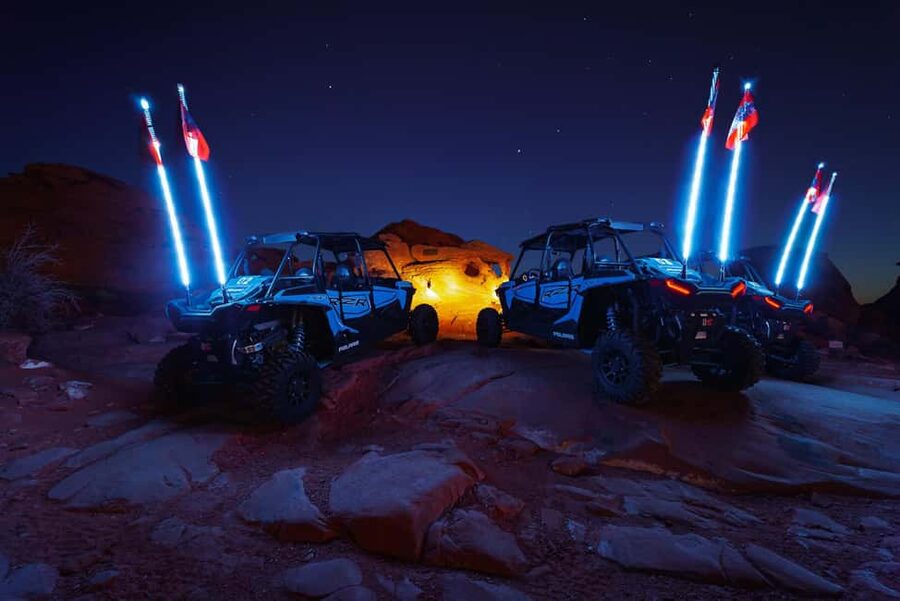 Greater Zion: Dark Sky UTV Tour with Stargazing - Sand Hollow after sunset, with the wheel in your hands