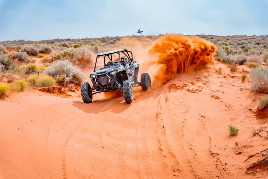 Greater Zion: Extreme Adrenaline UTV Tour in Sand Hollow - The first challenge: sand dunes and steep slopes