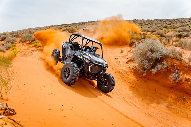 Greater Zion: Sand Hollow Dunes ATV Tour - The reservoir gives the desert a different face