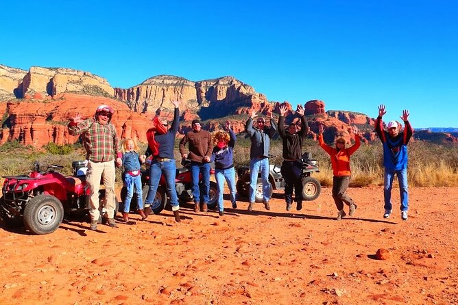 Guided ATV Tour of Western Sedona - Red dirt trails, stream crossings, and movie country