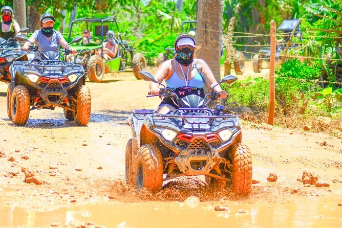 Guided Tour in Four Wheels (ATV) by Macao Beach, Taíno Cave and Typical House - Riding from the ranch toward Macao Beach