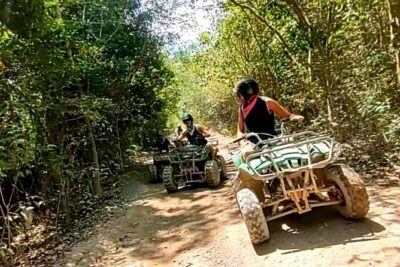 Half-day Adventure: Cenote + Ziplining + ATV Tour
