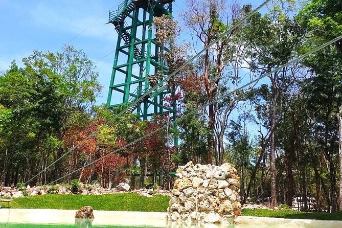 Half-day Adventure: Cenote + Ziplining + ATV Tour - The cenote and Mayan ceremony