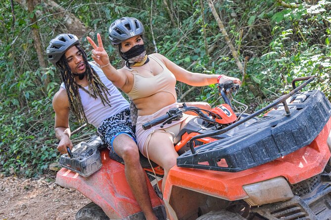 Half Day in Cancun Atvs Ziplines and Cenote Park - Swimming in a cave cenote