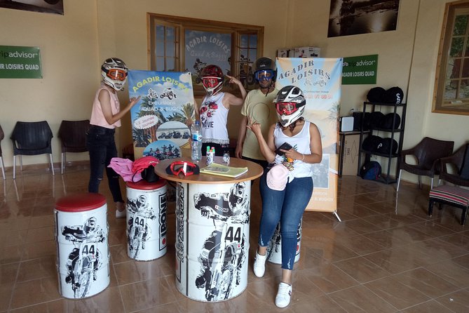 Half day Quad excursion / Half day quad - Getting set up with helmet, glasses, and head covering