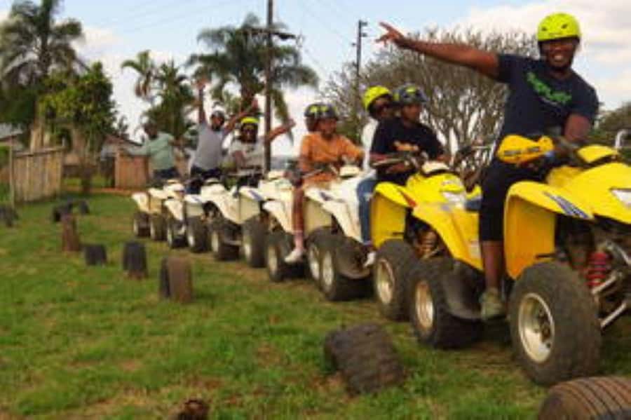 Hazyview: Guided Macadamia Plantation and Forest Quad Safari - Riding through forest trails beside the Sabie River
