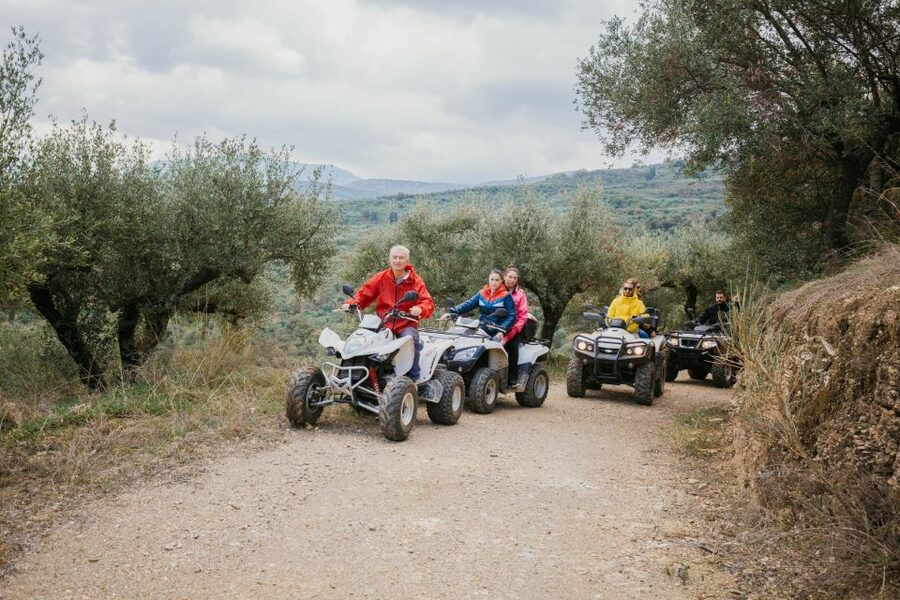 Hersonissos: ATV Quad Bike Safari in the Mountains of Crete - Olive groves, gardens, and the road to Potamies