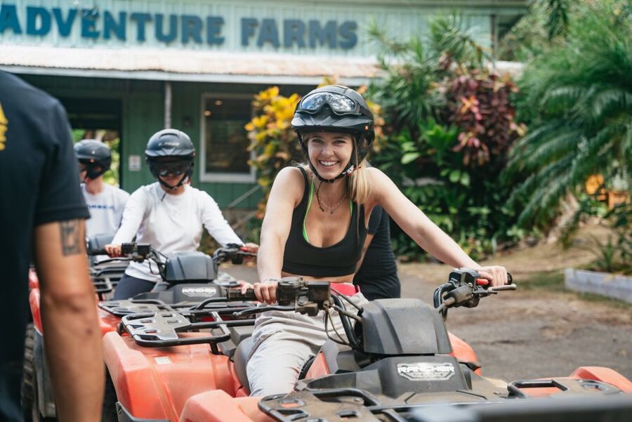 Holualoa: Polynesian Culture ATV Tour - From coffee trees to Rainbow Eucalyptus
