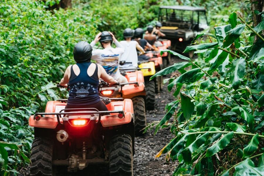 Holualoa: Polynesian Culture ATV Tour - Samoa, coconuts, and a final taste