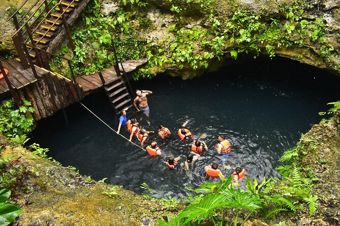 Horseback riding and ATV in the jungle, Ziplines, Cenote & Lunch - Cooling off at Cenote Maya
