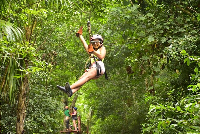 Horseback Riding + ATV + Cenote + Zip-Line from Cancun and Playa del Carmen - Swimming in a Mayan cenote