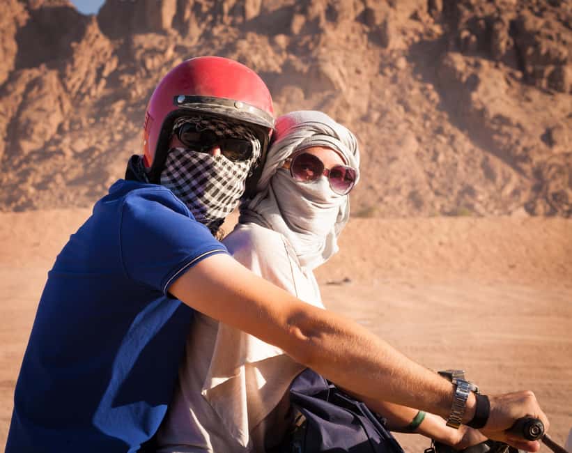 Hurghada: ATV Quad, Jeep and Buggy Safari with BBQ Dinner - Camel ride, Bedouin bread, and herbal tea