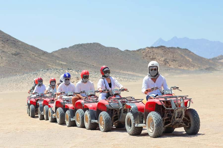 Hurghada: Egypt Quad Bike Safari Excursion Hurghada - A Bedouin camp, tea, and a short camel ride