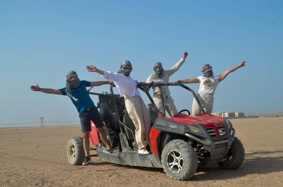 Hurghada: Quad Bike, Buggy, and Camel Ride & Bedouin Village - Hotel pickup and the first driving lesson