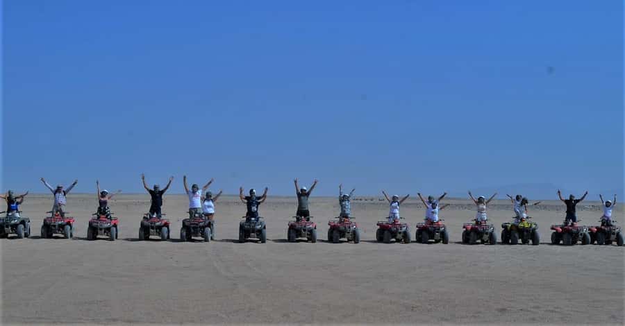 Hurghada: Red Sea Desert Quad Biking Tour & Sand Mountain - Climbing the sand mountain