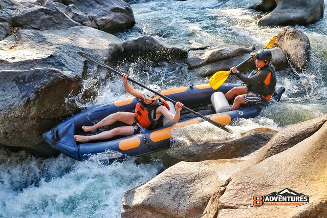 Inflatable Kayaking and ATV Adventure - The base camp makes the day practical