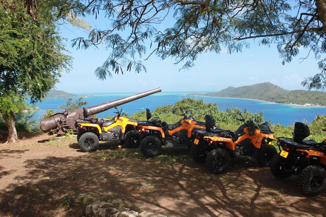 Island Tour & Getaway on the Bora Bora Mountains by Quad / ATV - A family property, fruit, and coconut bread