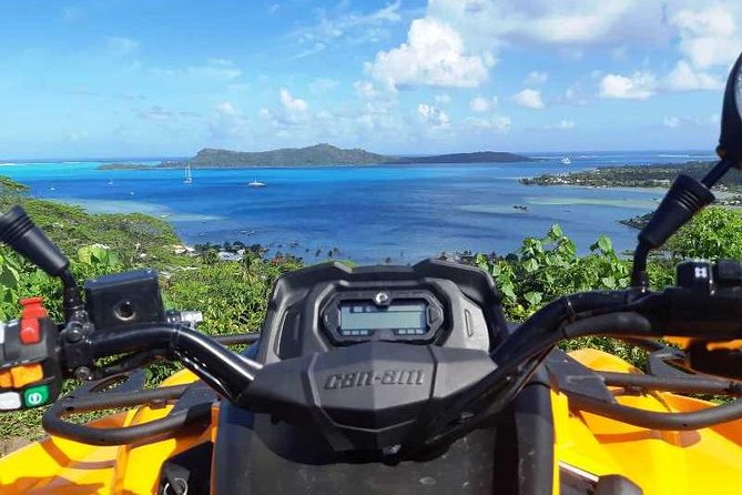Island Tour & Getaway on the Bora Bora Mountains by Quad / ATV - The Amanahune Plateau and the blue lagoon