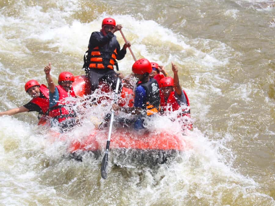 KhaoLak:ATV, ZipLine, & Rafting Adventure Monkey Cave Temple - Song Phraek rafting is the main event