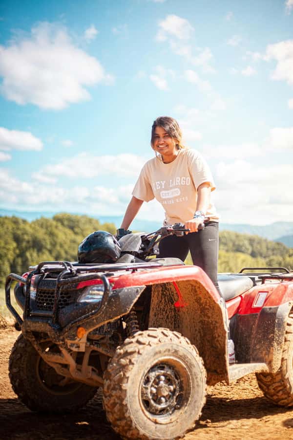 KhaoSok: Green Trails ATV Safari in Khao Sok - The palm forest viewpoint