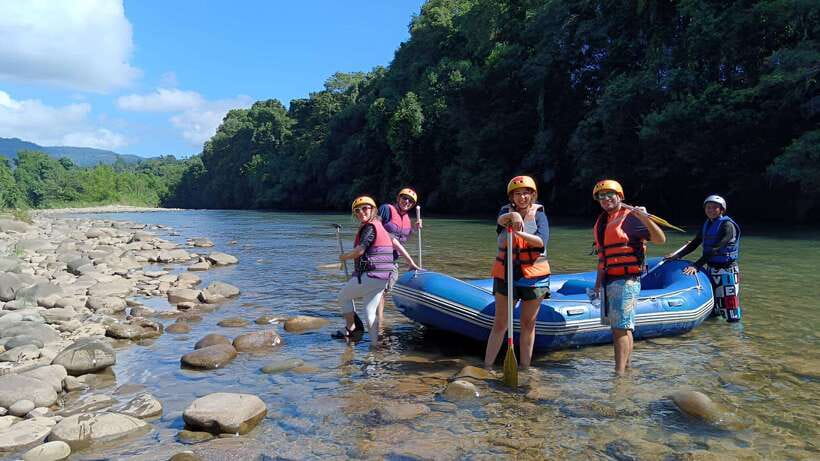 Kiulu River: River Rafting + ATV Shared Group Day Trip - A local Sabah lunch beside the river