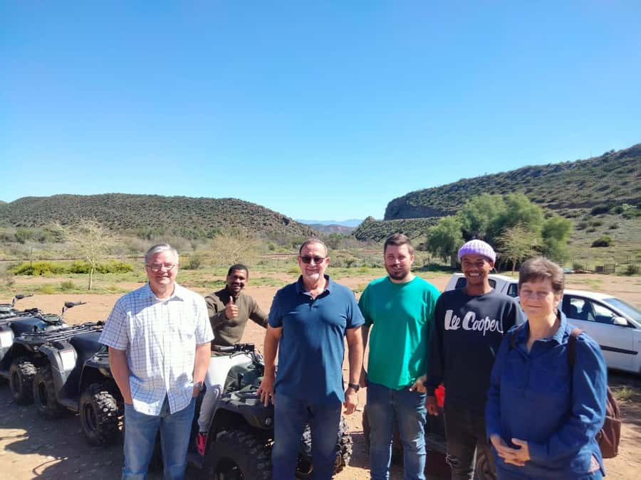 KLEIN KAROO at Oudtshoorn QUAD BIKE FUN RIDE - Starting with the safety briefing