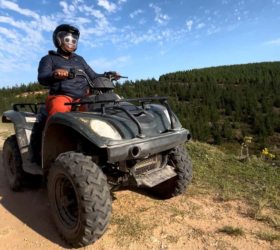 Knysna: Guided Quad Bike Tour in the Forest - From Thesen Island to the trailhead