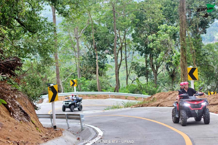 Koh Samui: ATV And Zipline Experience with Transfer - ATV riding through Lipa Noi