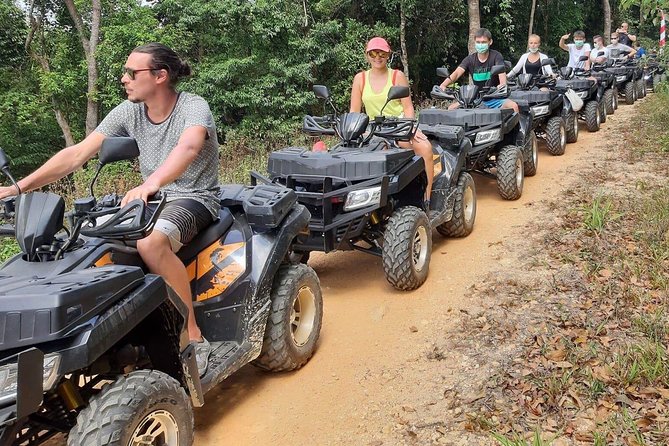 Koh Samui ATV Safari 2 Hours Tour (Jungle Ride, Mountain Viewpoint, Waterfall) - Wat Teepangkorn and the climb to high ground
