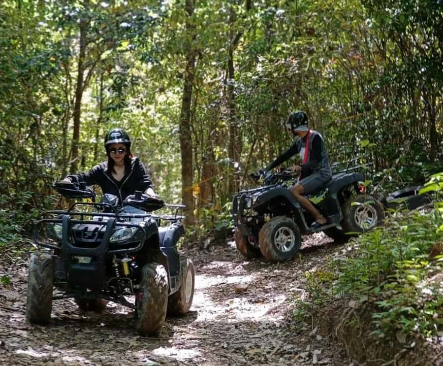 Koh Samui: Jungle, Mountains and Waterfalls ATV Tour - Riding the jungle tracks above Lamai