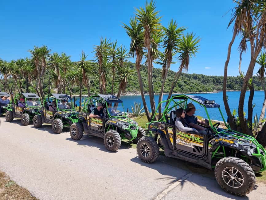 Korcula: Buggy Safari with Local Food and Wine Tasting - Lumbarda’s sandy beach gives the tour a welcome pause