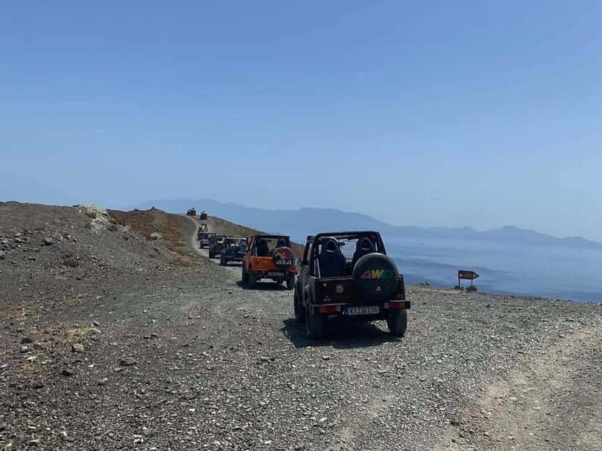 Kos: Guided Jeep or Quad Off-Road Tour with Drinks and Lunch - The route from Moto Harley into the hills